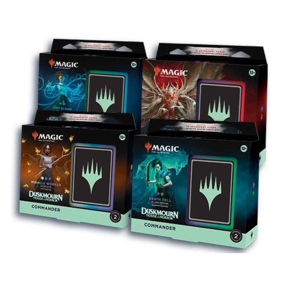 01e51bcccf5967ae8aed03acdbf79048 MTG - Duskmourn: House Of Horror - English Commander Decks - Set of 4