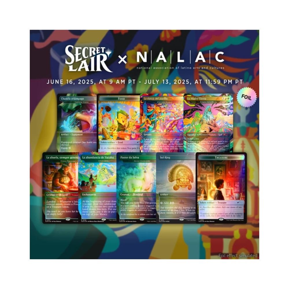 057c22b9512266b31f81504cb48fd18a MTG Secret Lair: Nuestra Magia Rainbow Foil Edition