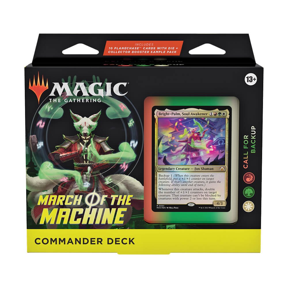 0ecd73a54c3109e315e8f121cc6522c0 MTG - March of the Machine - English Commande Deck - Call For Backup