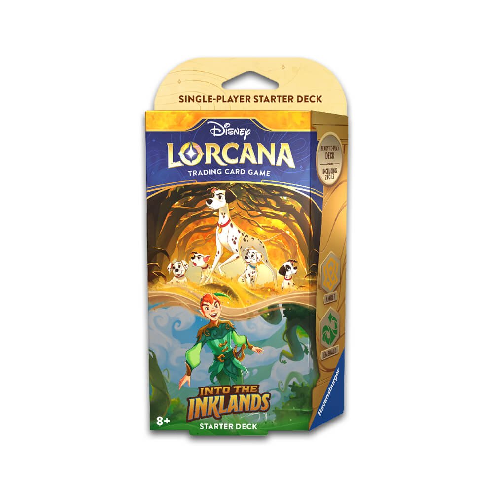 4a452d827706502b2ca0ab315a50df19 Disney Lorcana - Set 3 - Into The Inklands Starter Deck - Amber & Emerald