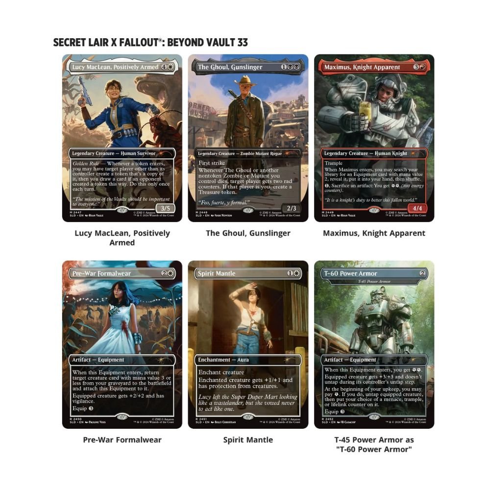 66a0dad9afeb9164fa3360f1fe65e243 MTG - Secret Lair Fallout Beyond Vault 33 Regular
