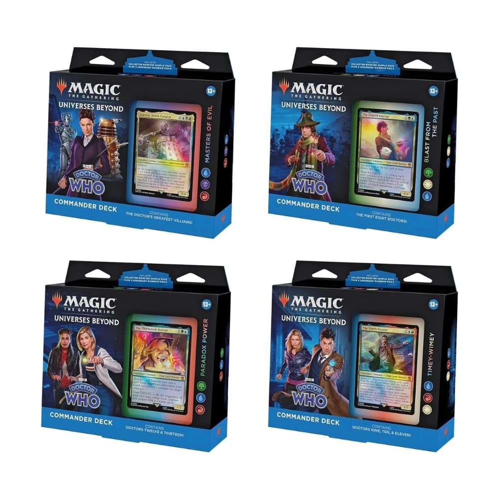 7e1dabc2c03ada4e7ad362fc9b258588-1 MTG - Doctor Who - English Commander Deck - Set Of 4