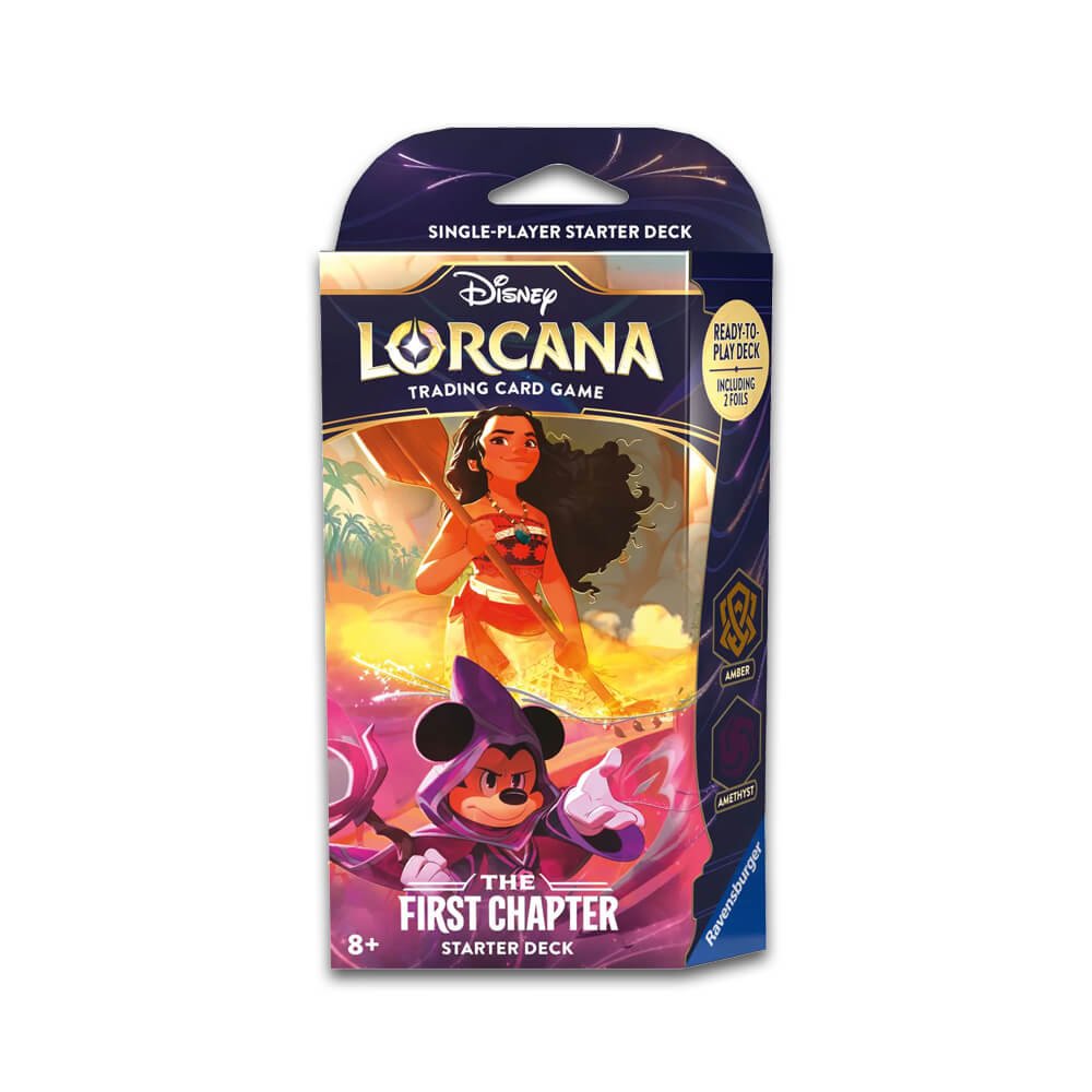 a56bcc8dea1cd83672731ca6937ebe00 Disney Lorcana - Set 1 - The First Chapter Starter Deck - Amber & Amethyst