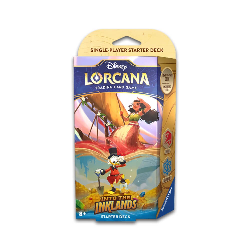 aac3bbef733c37b56f1ba5398c18a355 Disney Lorcana - Set 3 - Into The Inklands Starter Deck - Ruby & Sapphire