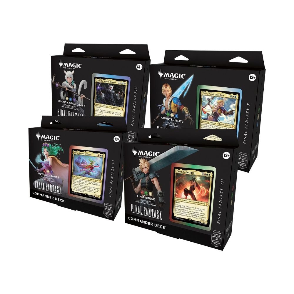 d81095ff845249d056f719606854adfb MTG - Final Fantasy - Commander Deck English - Set of 4