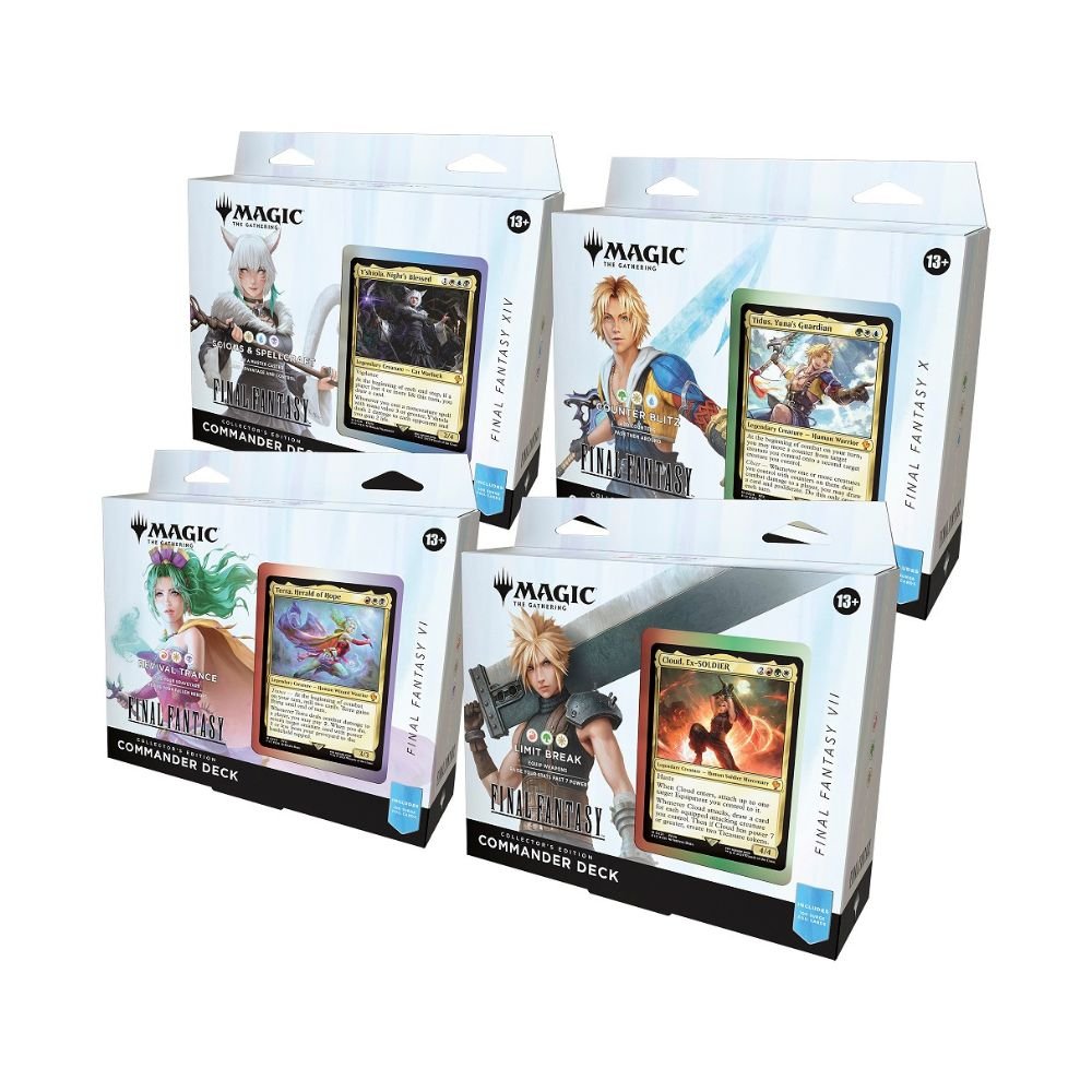 f1528534ed829e7263dd9579cf6af079 MTG - Final Fantasy - Collector Commander Deck English - Set of 4